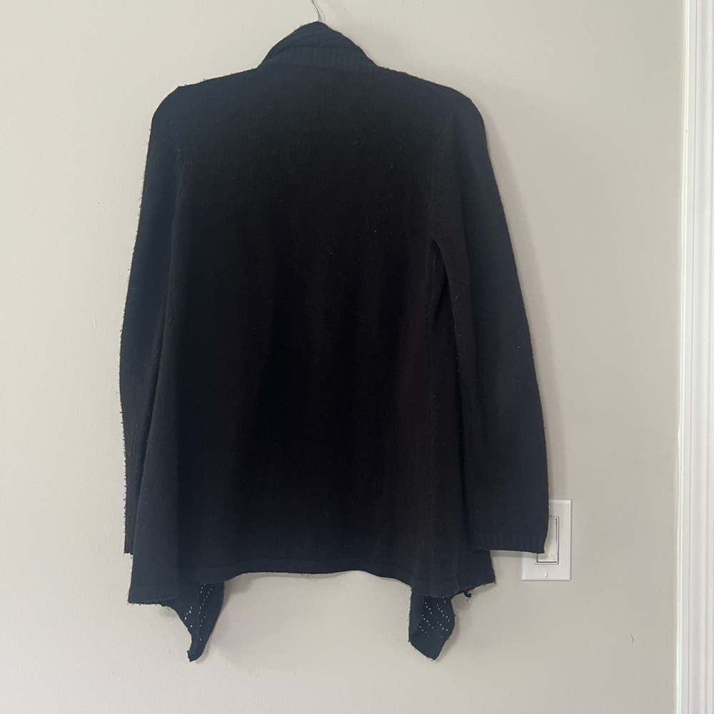 Candies Black Open Front Cardigan - Picture 6 of 6